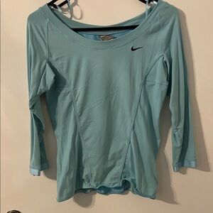 Nike Women's Teal Long Sleeve Top